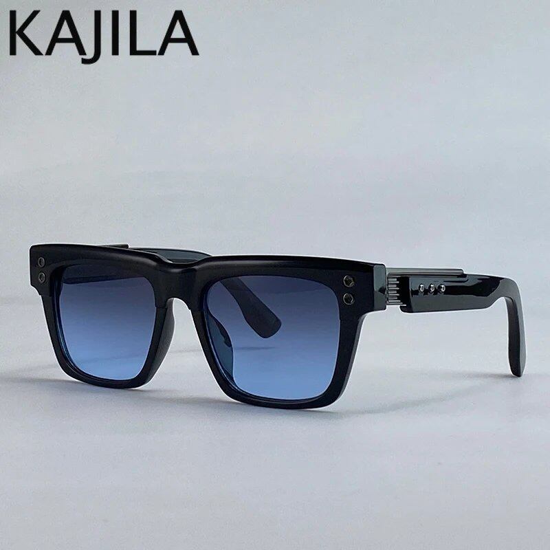 New Arrival: Men's Oversized Classic Square Sunglasses - Steampunk Retro Driving Sunglasses with UV400 Protection, Luxury Brand, Lens Color: C, Parallel Import