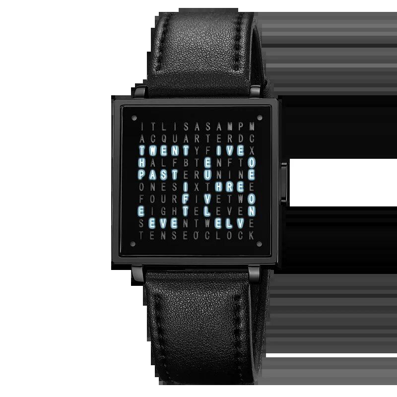SKMEI 2388 Fashion Electronic Watch for Men, LED Digital Watch with Date Display, Waterproof Leather Strap, Black; Ships from: Parallel Import