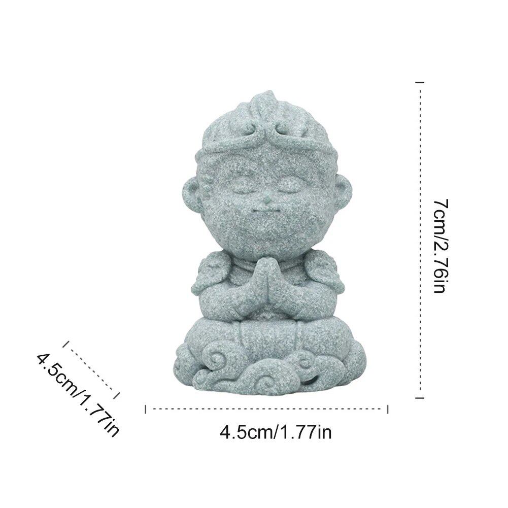 ミニチュア ブラック・ミソロジー:孫悟空フィギュア 仏陀石像 風水 禅ガーデンデコレーション 瞑想 ホームデスクオーナメント 色:7cm 並行輸入品ミニチュア ブラック・ミソロジー:孫悟空フィギュア 仏陀石像 風水 禅ガーデンデコレーション 瞑想 ホームデスクオーナメント 色:7cm 並行輸入品
