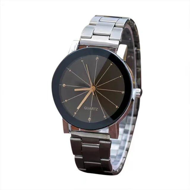 High-quality, fashionable, casual women's waterproof, luminous steel band sports watch for students and women. Parallel import.