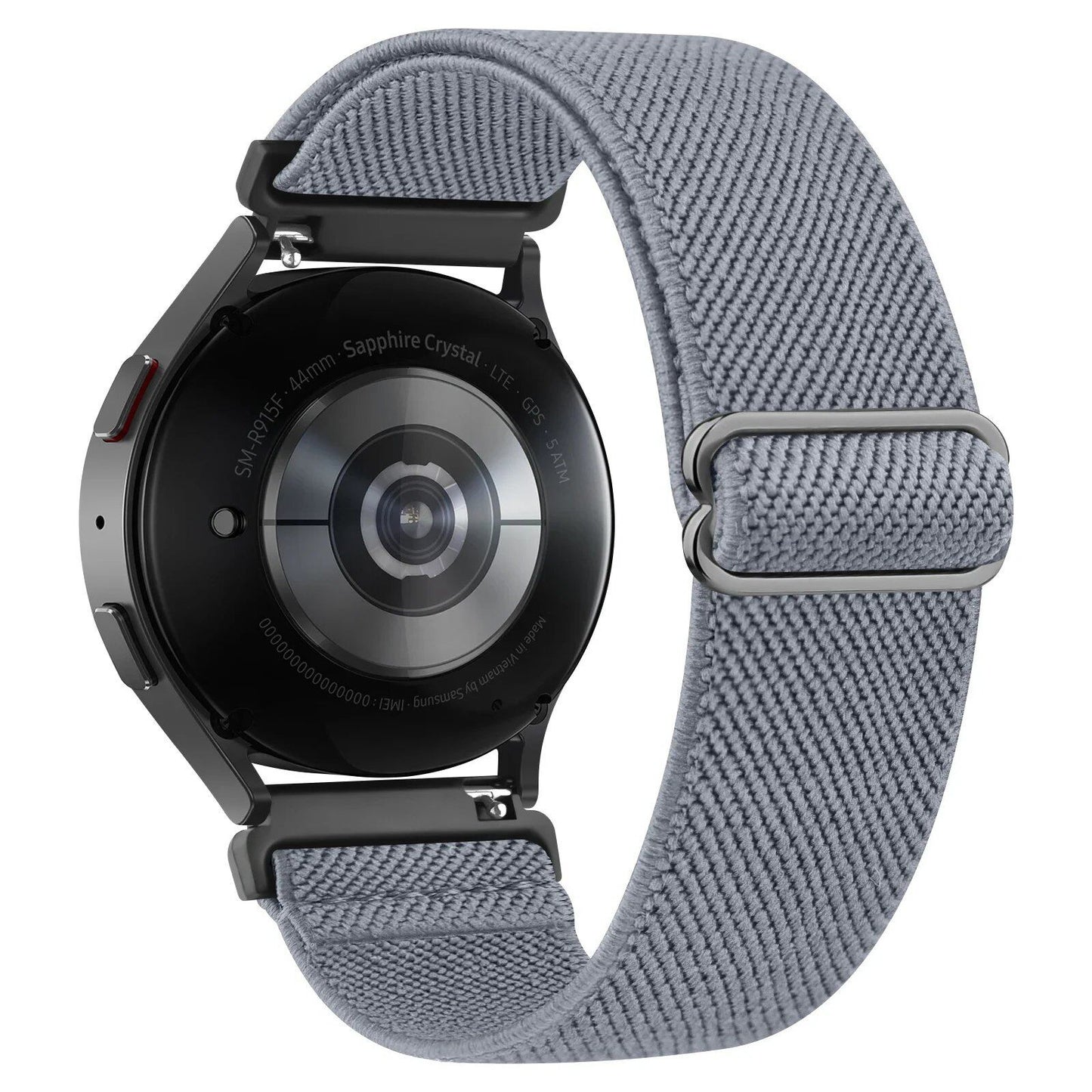 Stretchable Nylon Strap for Samsung Galaxy Watch 7/6/5/4/4 Classic/5 Pro/6 Classic/Active 2/Watch 3 (40mm/44mm/42mm/46mm/47mm/41mm) Band Color: 20mm Band Width (Parallel Import)