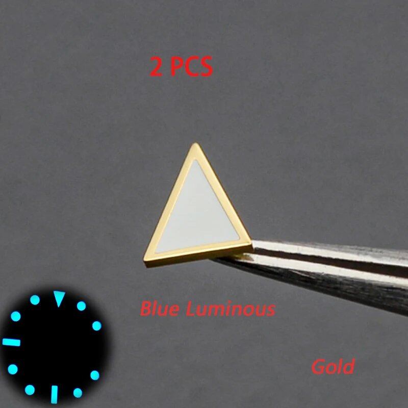 Blue-Green Luminous Dial with Hour Index Markers for RLX Sub GMT Men's Watches, Aftermarket Replacement Part, Parallel Import