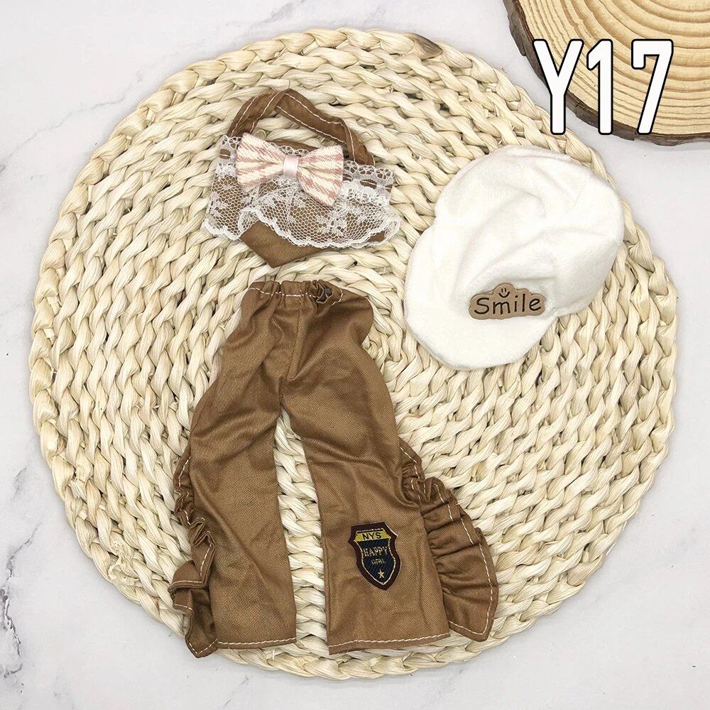 1/6 Scale BJD Doll Clothes Full Set (30cm) Anime Cute Reborn Doll Skirt, Hat, and Head Dress for Girls, Gift, Dress-Up DIY Dollhouse Toy, Parallel Import