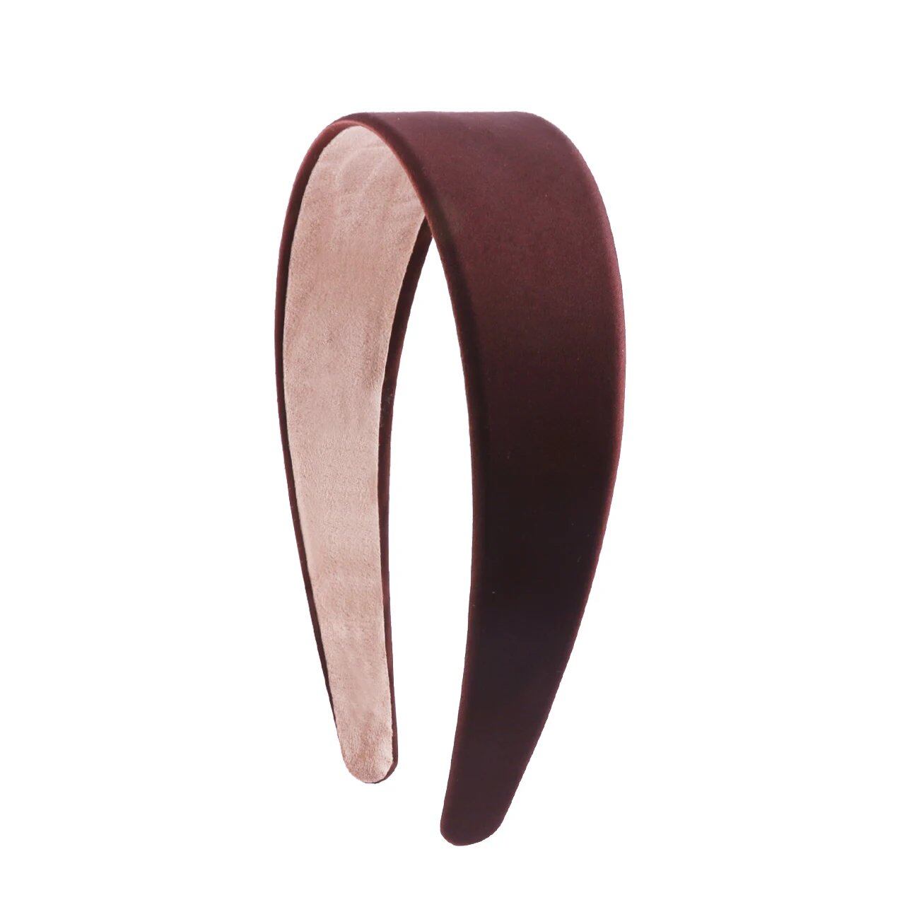 1.5-inch Satin Headband, Plain Headband, Non-Slip, Colorful DIY Wide Headband for Women and Girls, Hair Accessories, Parallel Import