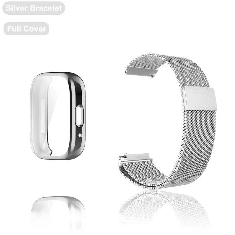 22mm Metal Strap for Redmi Watch 3 Active - Includes Case & Screen Protector, Magnetic Loop, Compatible with Redmi Watch 3 Lite, Watch Band, Bracelet, Band Color: Parallel Import