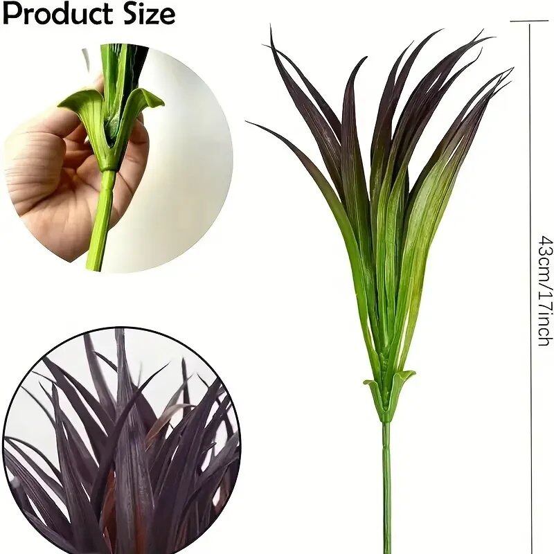 1/4-Piece UV-Resistant Artificial Outdoor Plants - Tall Grass, Tropical Flowers and Shrubs - Perfect for Year-Round Indoor Use (Imported)