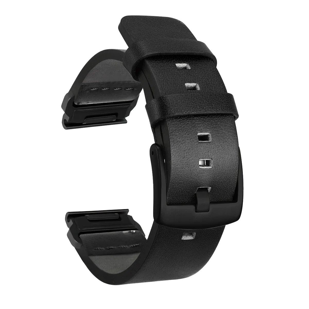 QuickFit Leather Watch Band for Garmin Fenix 6X/6 Pro/7X/7 and Forerunner 935/945/955, 22mm/26mm, Band Color: mm, Parallel Import
