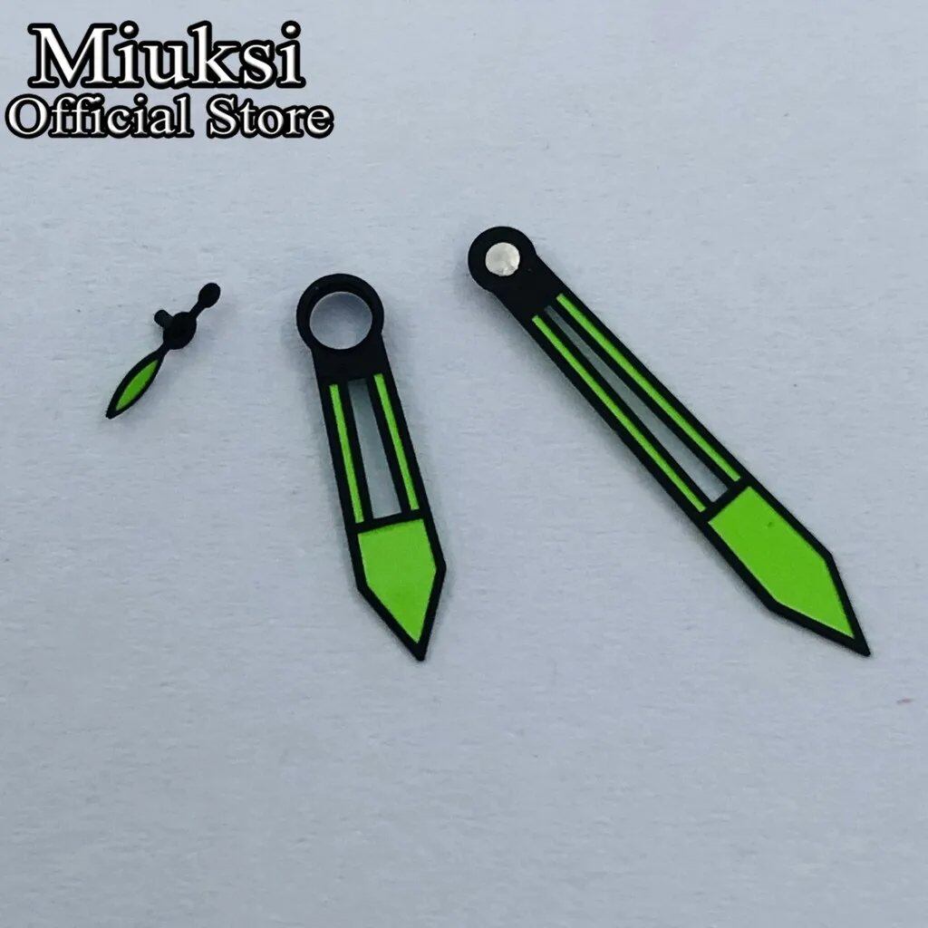 Miukushi Blue, Red, Yellow, and Green Hand Set for ETA 6497, 6498, or ST3600, ST3620 Series Watches (Imported)