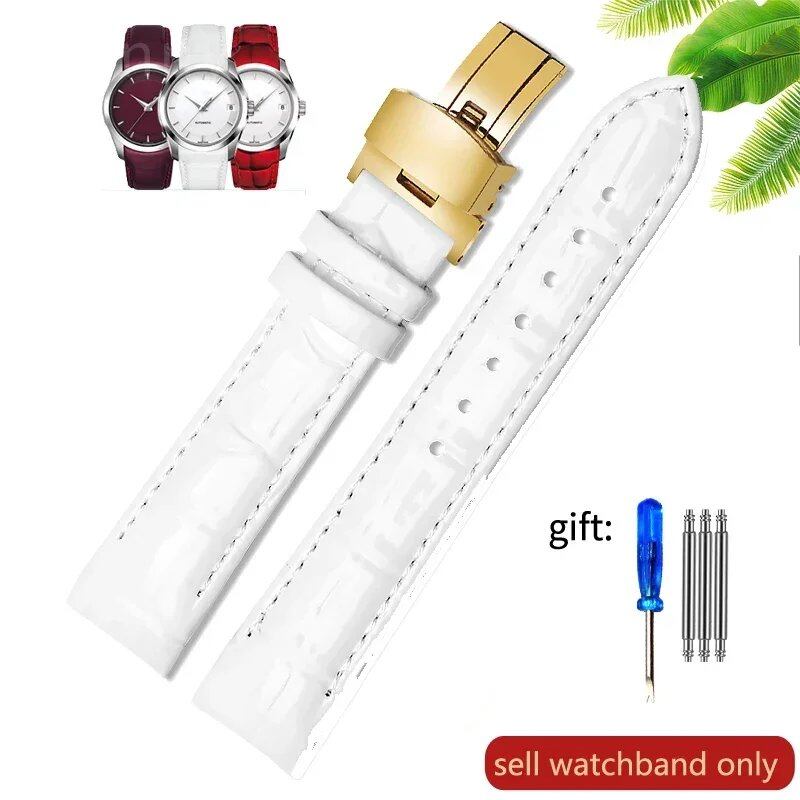 Tissot 1853 T035 Genuine Leather Women's Watch Band, Waterproof and Sweatproof, 18mm, Accessories, T035210a, T035207, Band Color: Parallel Import