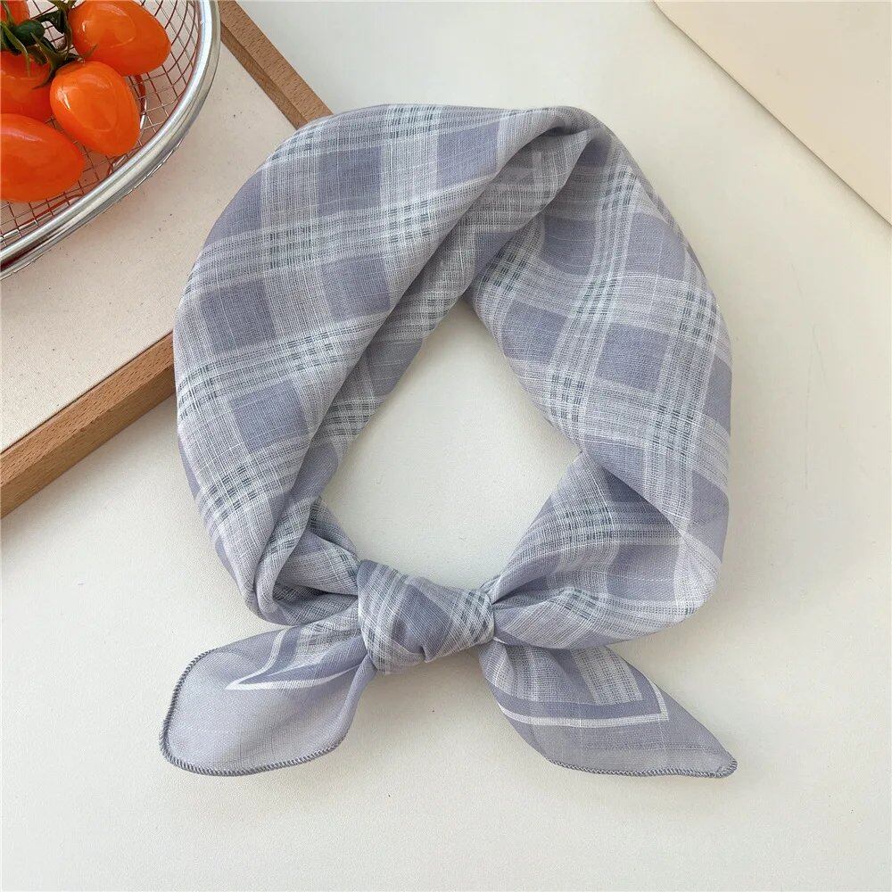 Women's Fashion Bandana Cotton Headscarf Small Hijab Floral Print Handkerchief Hair Scarf Headband Neck Scarf Size: One Size Fits Most; Parallel Import