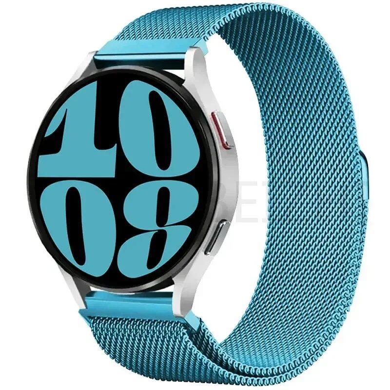 Compatible with Samsung Galaxy Watch 5/6/4/Classic, 22mm/20mm Metal Milanese Loop Magnetic Star-Like Bracelet, Hubai GT4/3/2e Strap, Size 2, Parallel Import