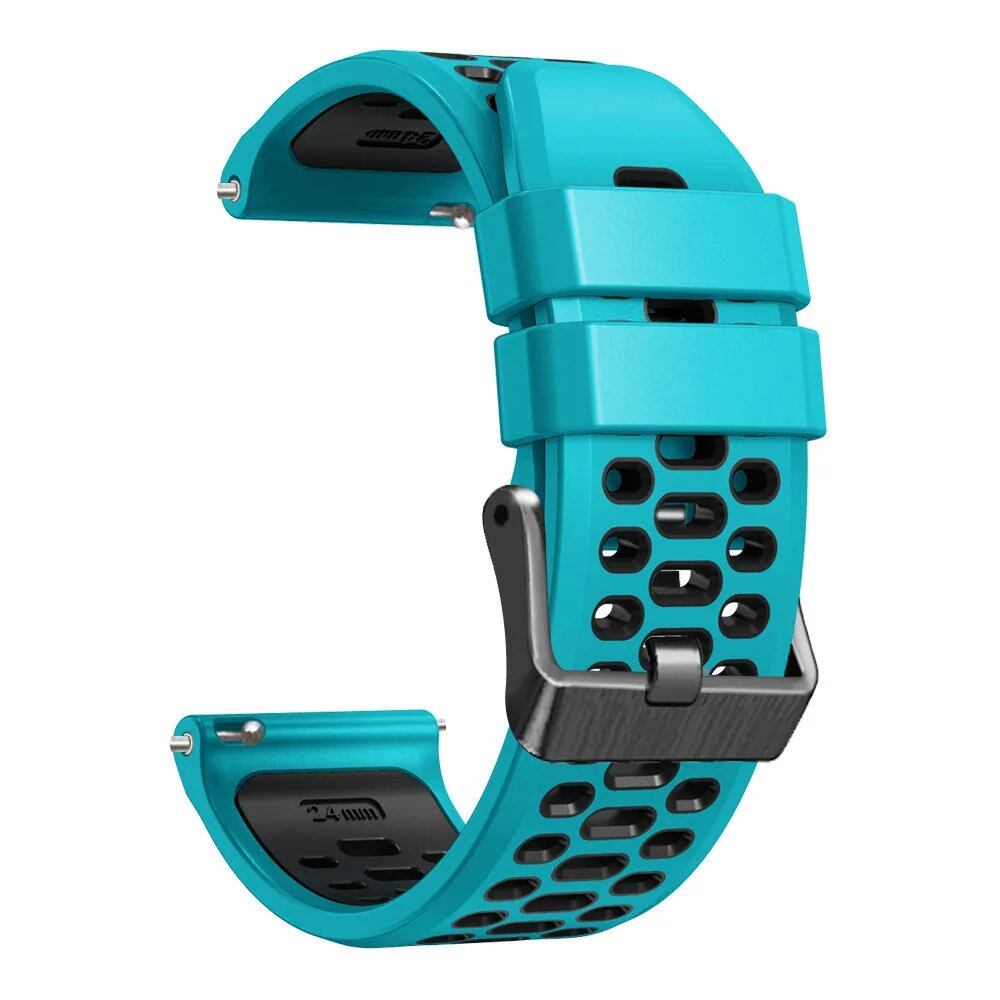 24mm Breathable Silicone Strap Replacement for Suunto 9 Baro / 7 / D5 / Spartan Sport Wrist HR Smartwatches, Size: Parallel Import