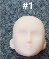 1/6 Scale Doll Head, Parts and Accessories, No Makeup Head, OB Female/Male Head, Makeup Practice, DIY, Obitsu 27, Parallel Import