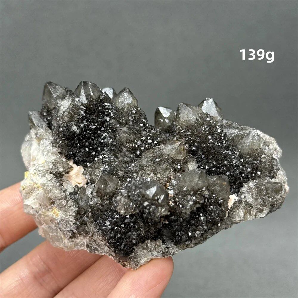 100%天然 南アフリカ産 ブラッククリスタルサボテン ミネラル原石 クラスター オーラヒーリング 瞑想 エネルギー ホームデコレーション カラー: 並行輸入品