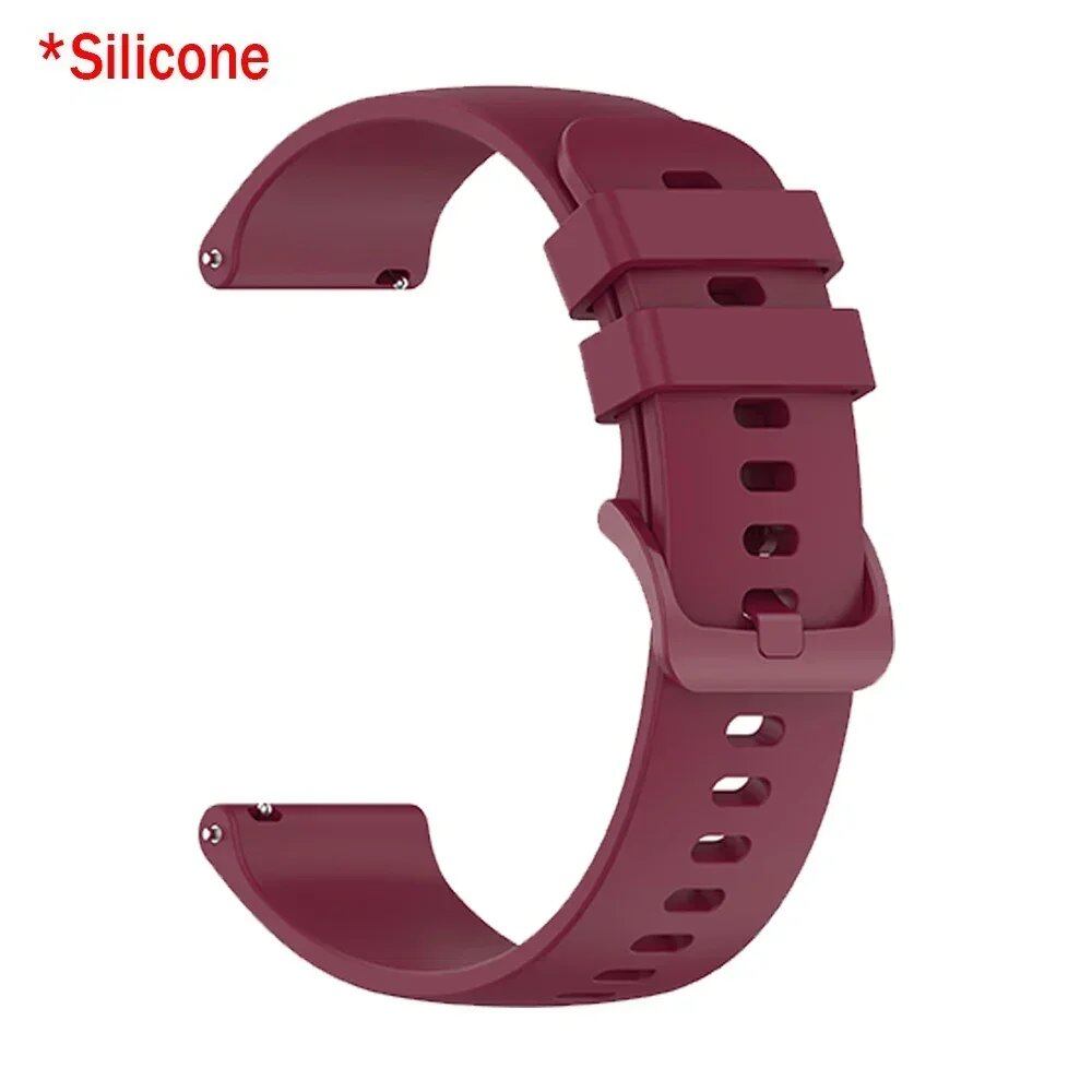 RealMi Watch Strap, 20mm/22mm Leather Replacement Strap for RealMi Watch S2/3/S2/3 Pro, Business Wristband, Band Color: mm, Universal, Parallel Import