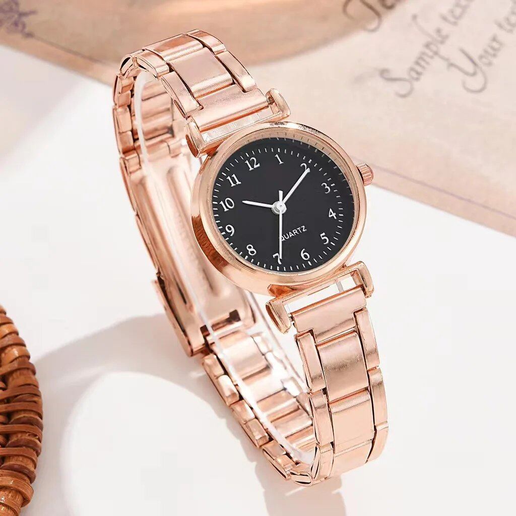 Fashionable Small Dial Women's Watch, Casual Arabic Numerals, Quartz Movement, Color: Parallel Import