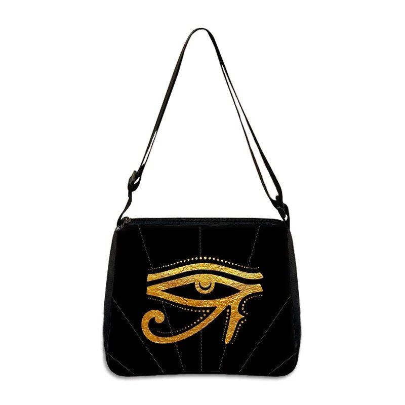 古代エジプトアートプリント ハンドバッグ エジプト ファラオ レディース クロスボディバッグ ホルス アヌビス 脇掛けバッグ ギフト デイリー カジュアルバッグ サイズ:2 並行輸入品