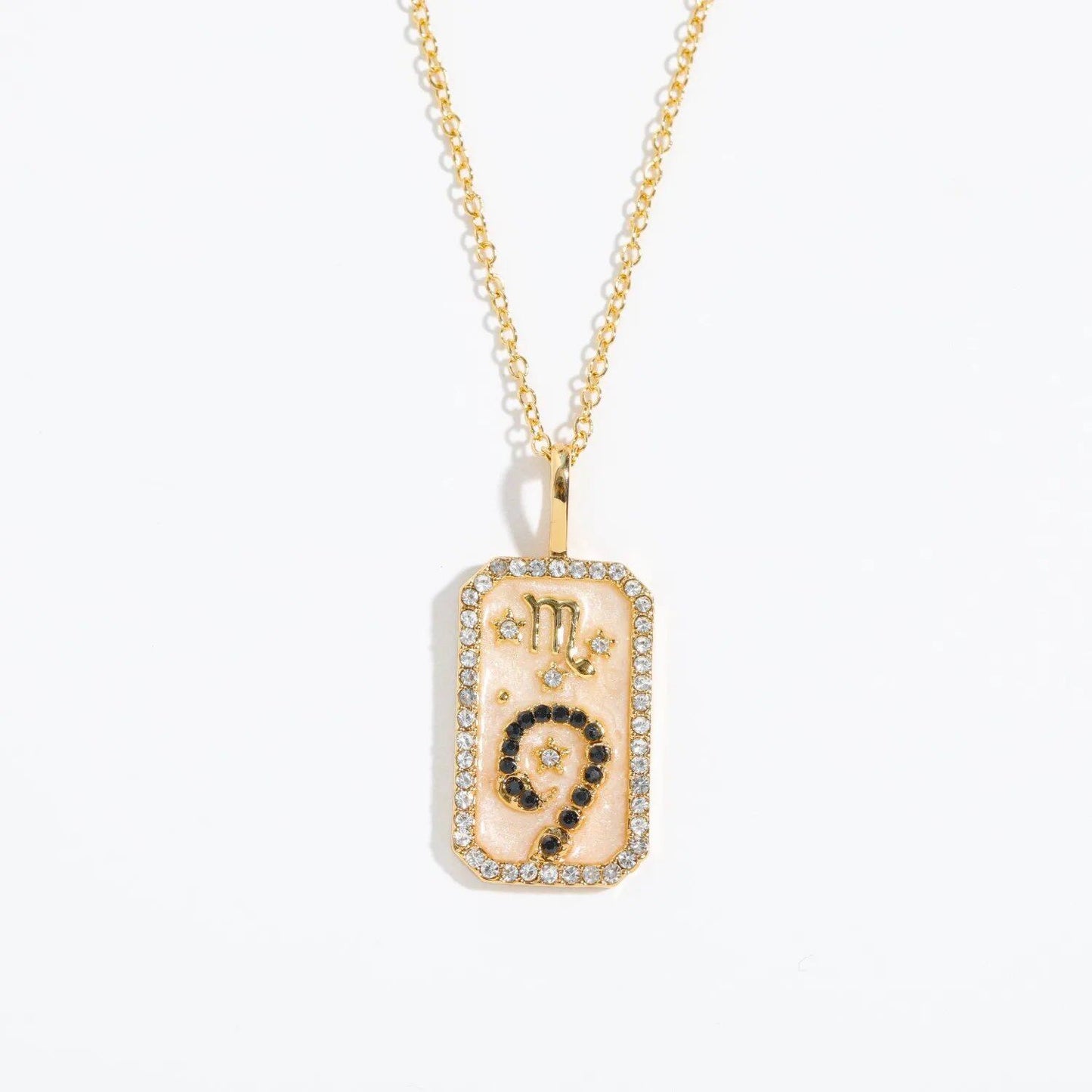 Vintage 12 Zodiac Signs Necklace for Women and Girls - Colorful Zircon Zodiac and Birthstone Necklace, Wedding Jewelry, Gift. Metal Color: ; Ships from: Parallel Import