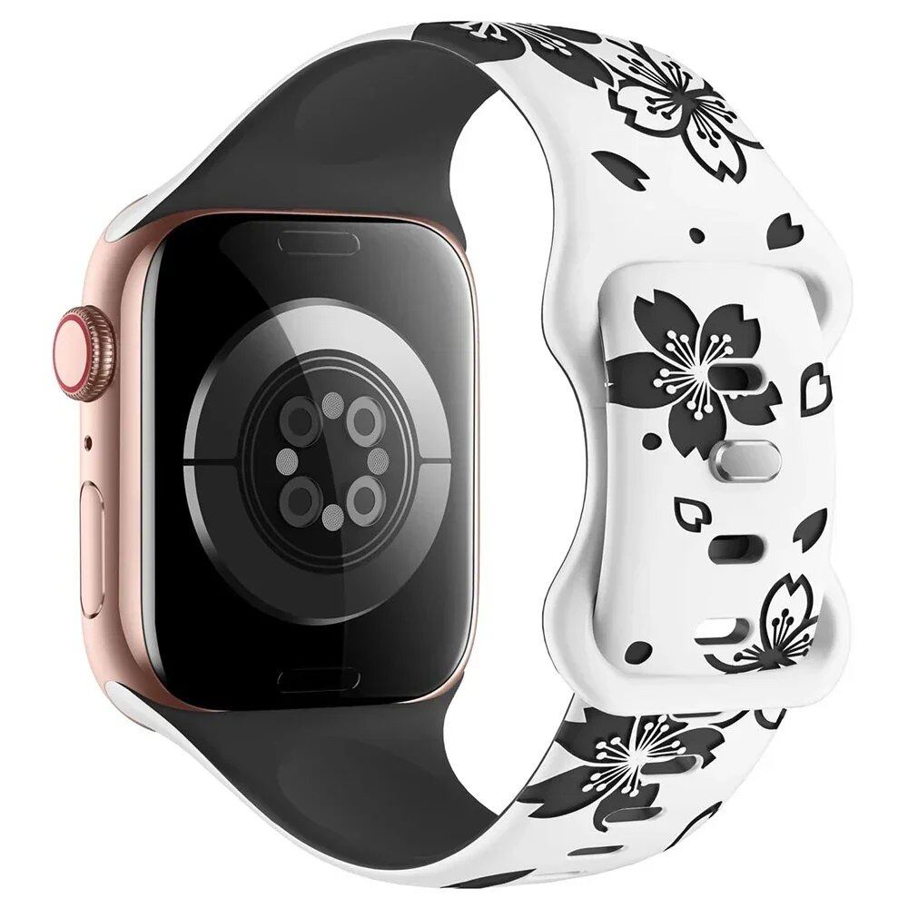 Apple Watch 40mm 41mm 44mm 45mm 46mm 49mm 対応 ソフトシリコーンストラップ レディースブレスレット対応モデル:Series 10/9/8/7/6/5/4/SE/Ultra 1/2 バンドカラー:;発送元: 並行輸入品