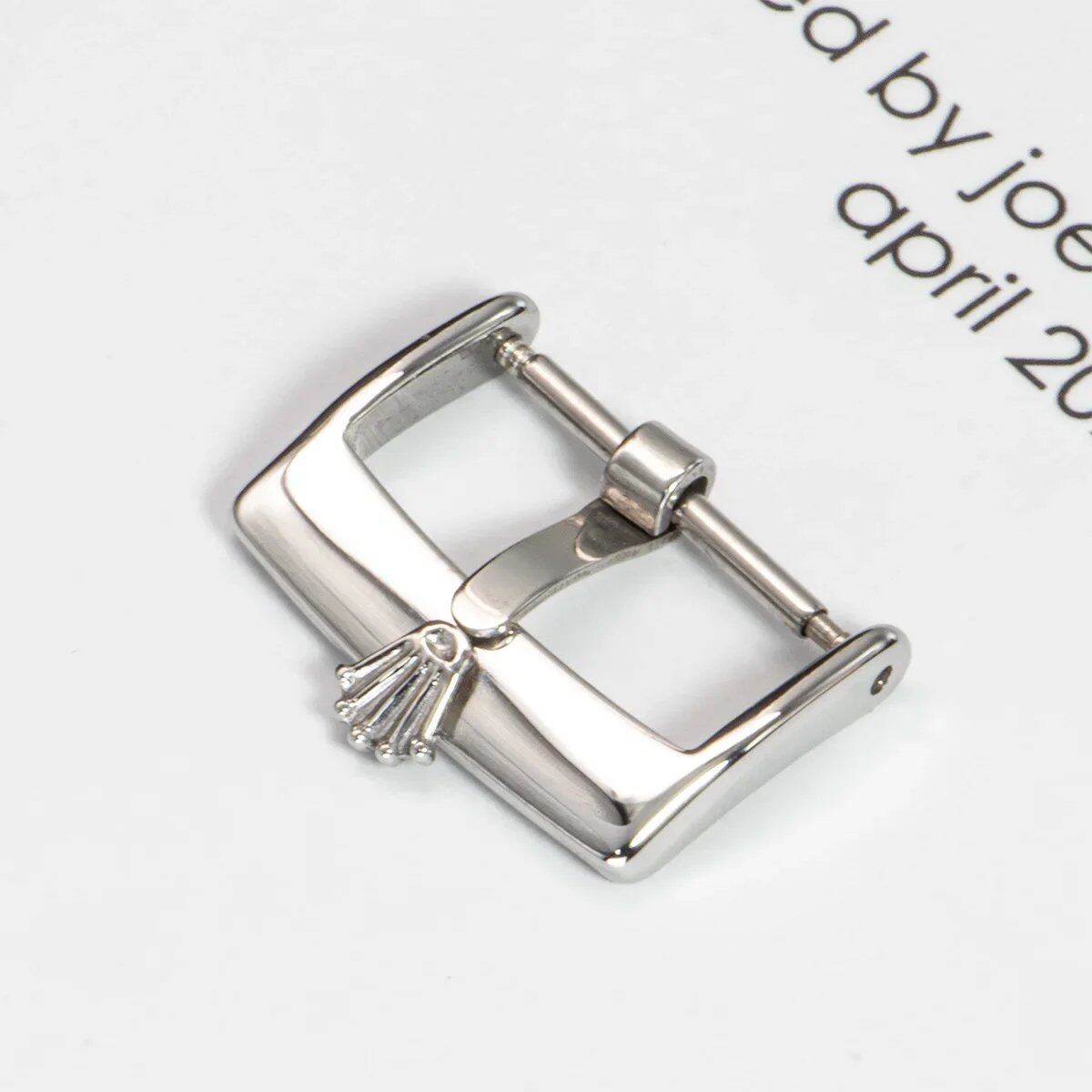 Brand new 316L stainless steel watch buckle, 16mm, 18mm, 20mm, mirror polish finish, replacement strap buckle for Rolex watches; parallel import shipping