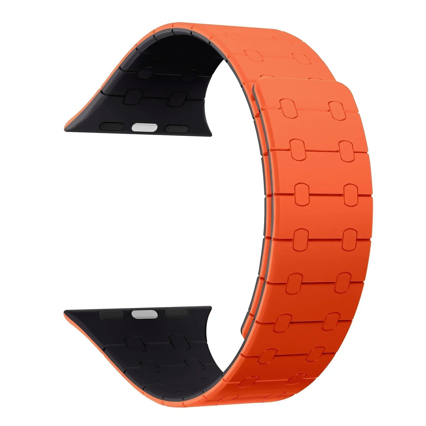Apple Watch用シリコンマグネットストラップ - Ultra 2/Series 9/8/7/6/SE/5対応 49mm/44mm/40mm/S10/46mm/42mm/41mm/45mm ブレスレット サイズ;発送元: 並行輸入品