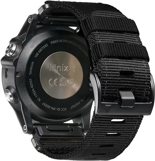 Garmin Fenix 7/7X/6X Pro/Epix Pro Gen 2(51mm・47mm)/Fenix 6/5 Plus/5X Plus用 クイックフィット 22mm・26mm ナイロン ストラップ ブレイデッド ウォッチバンド バンドカラー:mm 並行輸入品