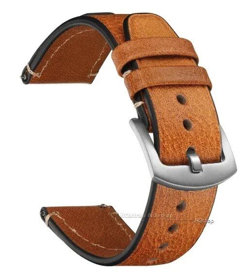 Quick Release Vintage Leather Watch Strap for Rolex, 18mm, 20mm, 22mm, Men's and Women's, Band Color: mm, Parallel Import