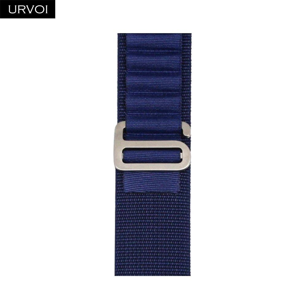 URVOI Apple Watch Ultra 2 Band, Compatible with Series 10/9/8/7/6/SE, Alpine Loop Black, G-Hook Closure, Polyester Woven Cord, Compatible with iWatch 49mm, Band Colors: 44mm, 45mm, 46mm, 49mm, Parallel Import