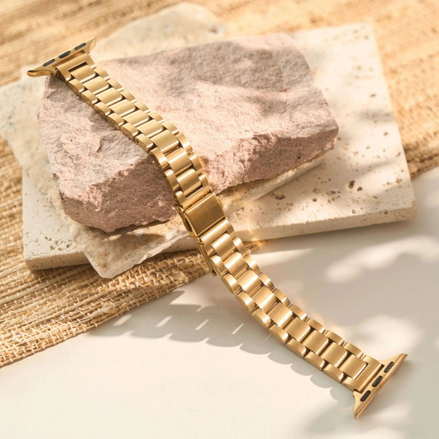 Thin Stainless Steel Metal Wristband Strap for Apple Watch Series 987654321, Compatible with iWatch 38/40/41/42/44/45mm, Size: S10-4, Parallel Import