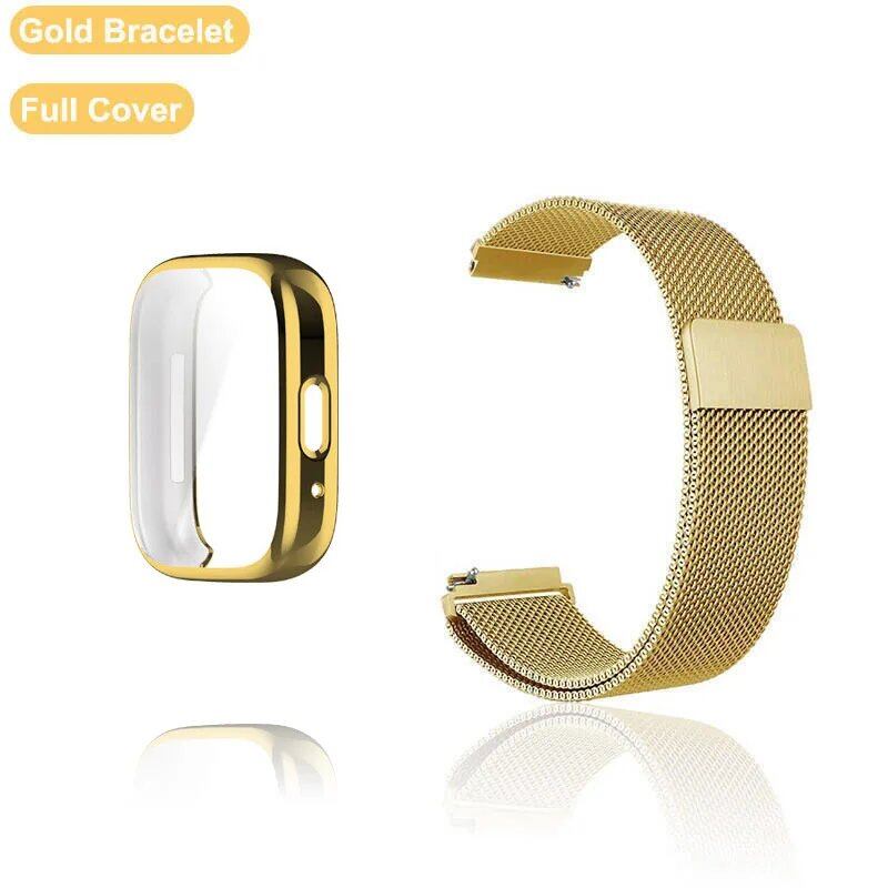 22mm Metal Strap for Redmi Watch 3 Active - Includes Case & Screen Protector, Magnetic Loop, Compatible with Redmi Watch 3 Lite, Watch Band, Bracelet, Band Color: Parallel Import