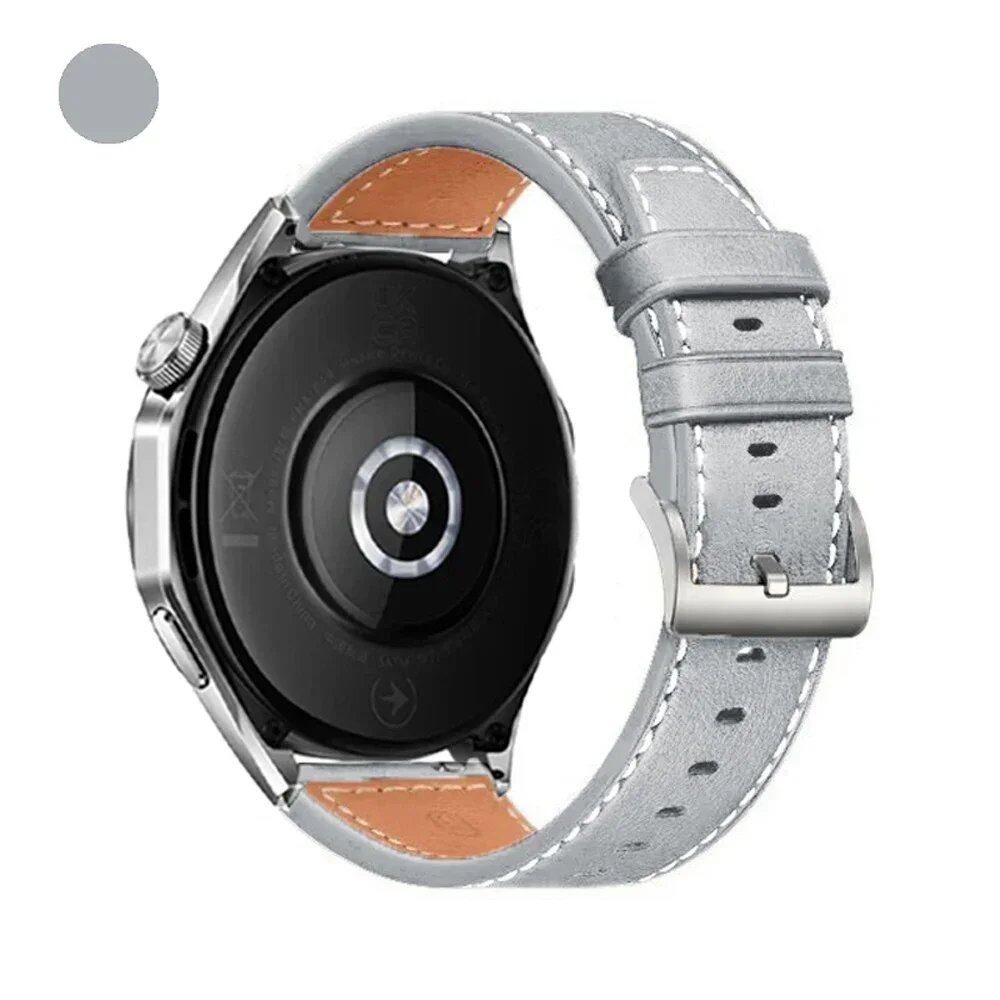 RealMi Watch Strap, 20mm/22mm Leather Replacement Strap for RealMi Watch S2/3/S2/3 Pro, Business Wristband, Band Color: mm, Universal, Parallel Import