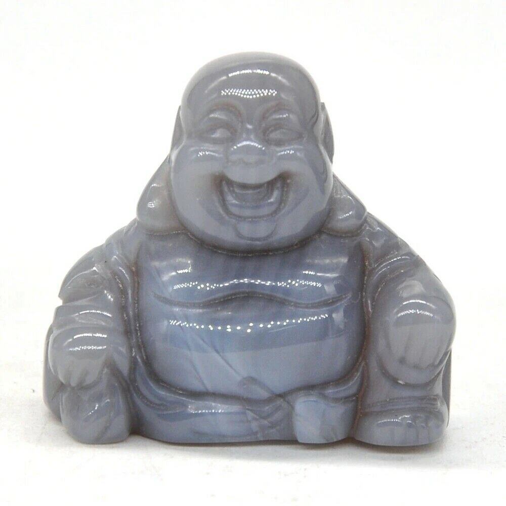 1.2-inch Buddha Statue, Natural Healing Crystal Reiki Chakra Figurine, Spiritual Stone Sculpture, Home Decor, Parallel Import