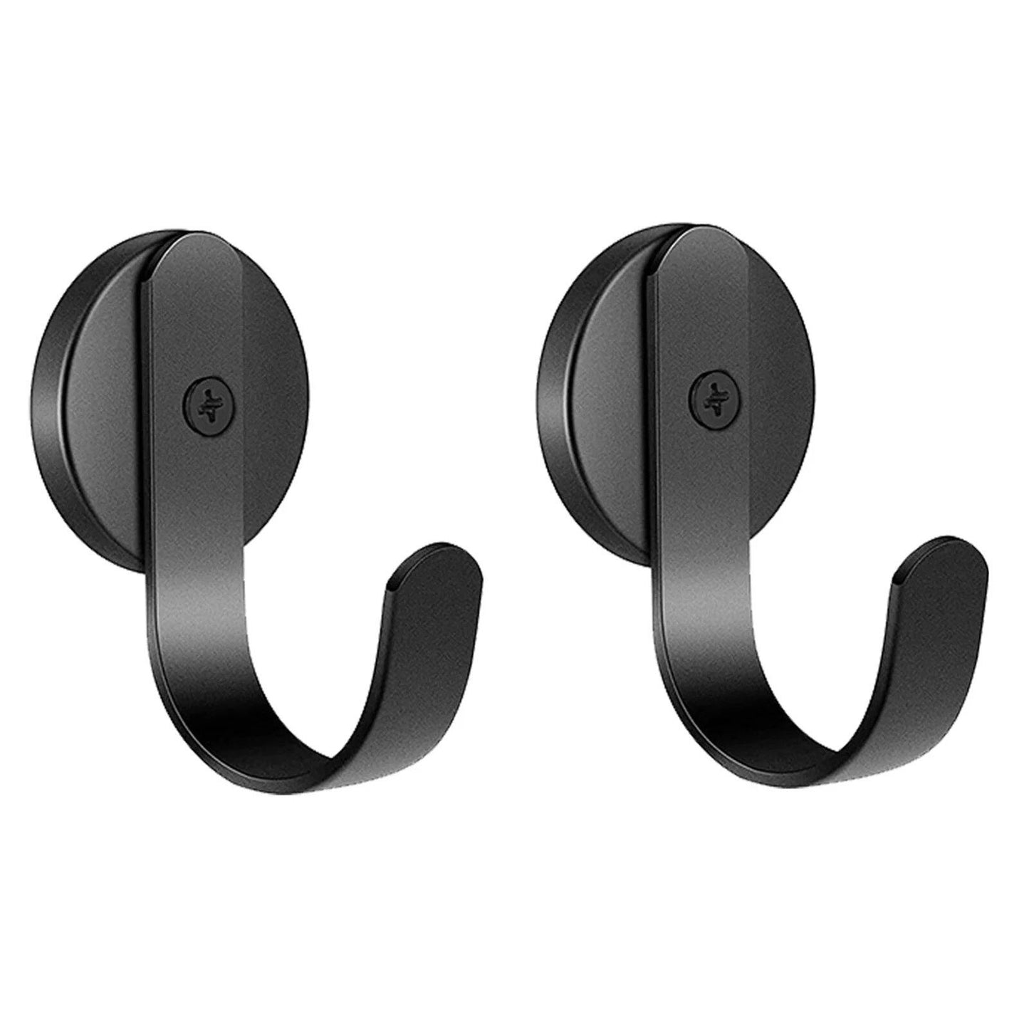 Set of 1, 2, or 4 Strong Magnetic Hooks for Large Refrigerator Doors, Fits Kitchen, Office, Garage, and Gym Lockers, Heavy-Duty Hooks, Imported