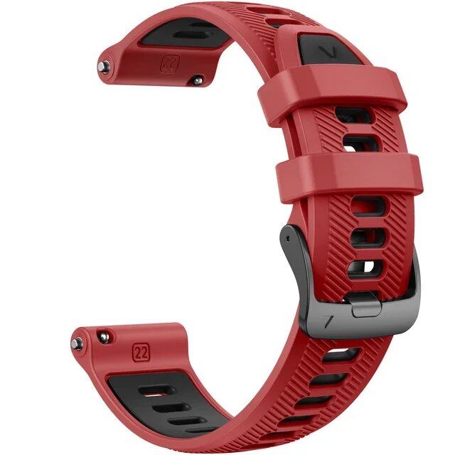 22mm Garmin Official Silicone EasyFit Strap for Forerunner 955/945, Original Bracelet, Forerunner 965 Watch Strap, Compatible with Instinct 1/2, Band Color: Parallel Import