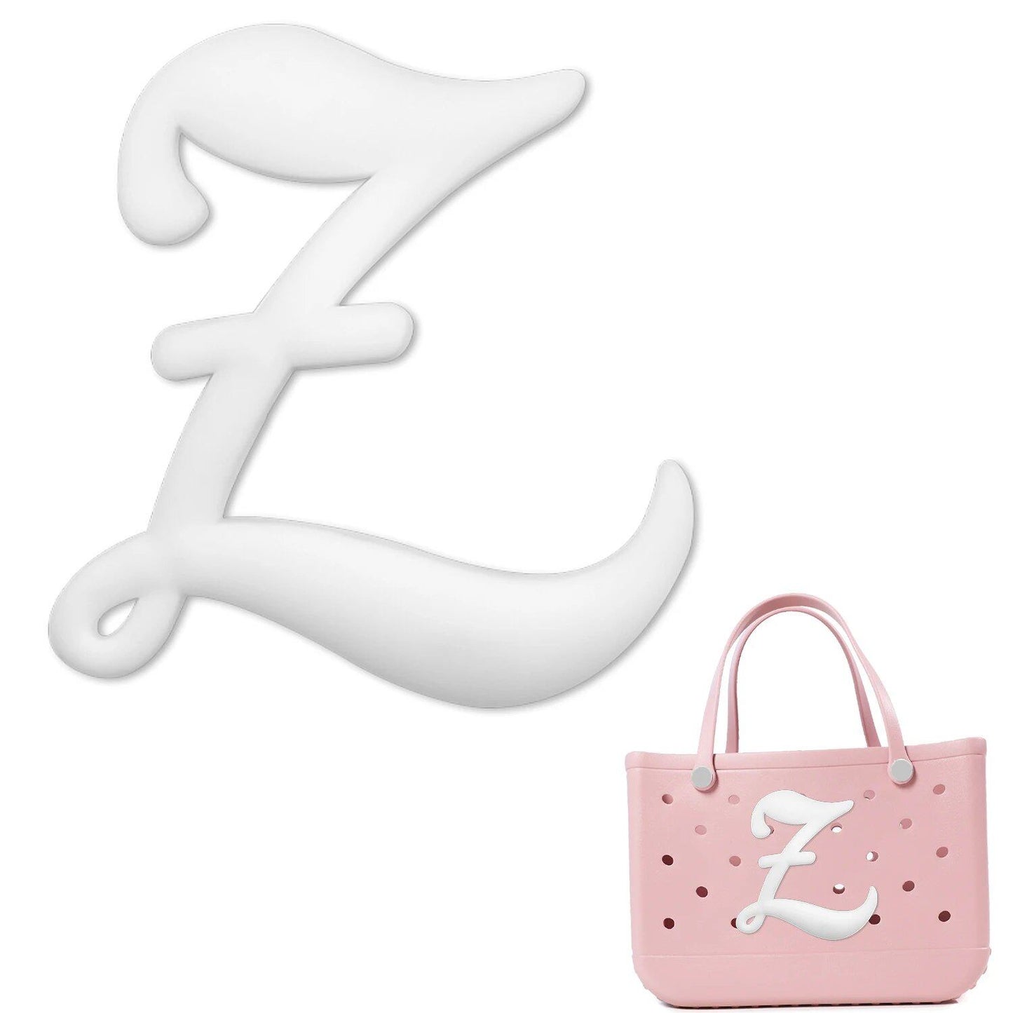 1/26 Scale PVC Greek Alphabet Bag Charms for Women, Beach Bag Decoration, Lettered Bag Accessories, Tote Bag Charms, Gift, Color, Parallel Import