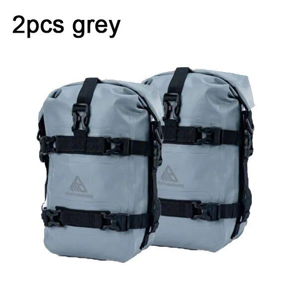 1/2-Piece Motorcycle Bumper Bag for BMW R1200GS R1250GS ADV, Honda NC750X, CB500X, Waterproof Crash Bar Bag, Bumper Repair Tool Bag (Parallel Import)