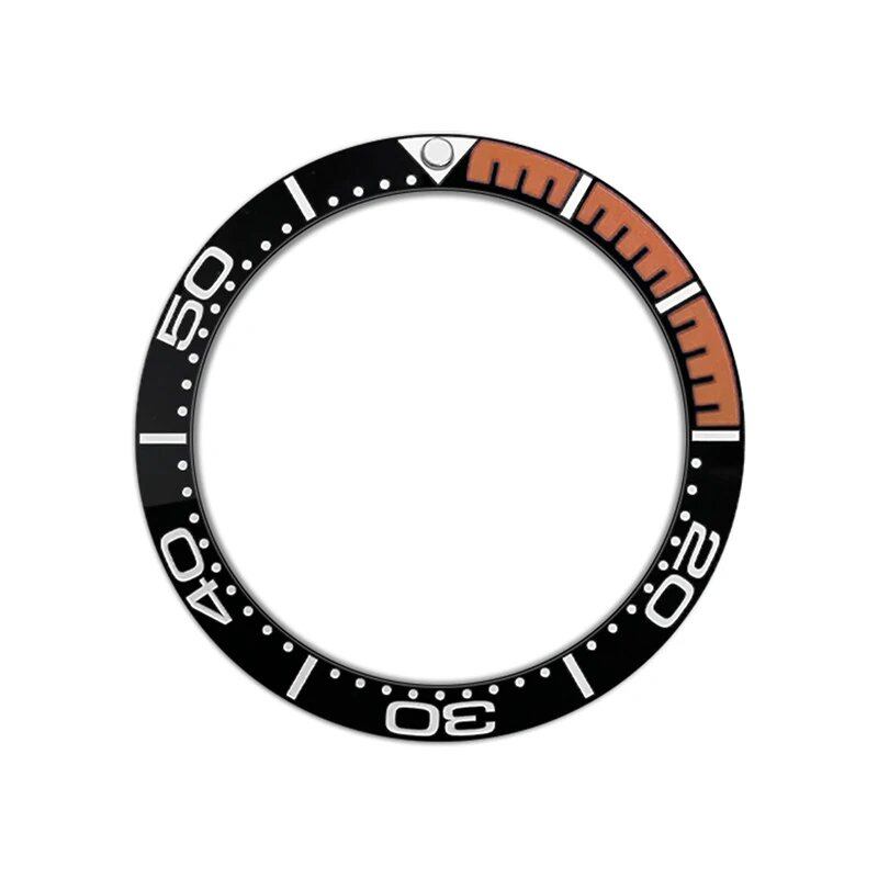 38mm Curved Ceramic Bezel Insert Ring for SKX007, SKX009, SRPD, GMT, SUB, and Seahorse Watch Cases, Men's Watch Modification Part, Parallel Import