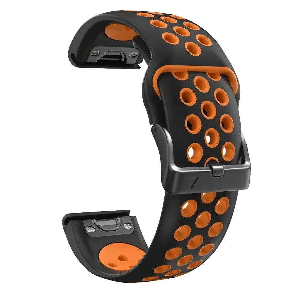 Quick-Fit Silicone Watch Strap for Garmin Instinct 2X Solar, 26mm and 22mm, Compatible with Garmin Fenix 6X, 6 Pro, 5X, 5 Plus, 7X, and 7, Band Color: 0, Parallel Import