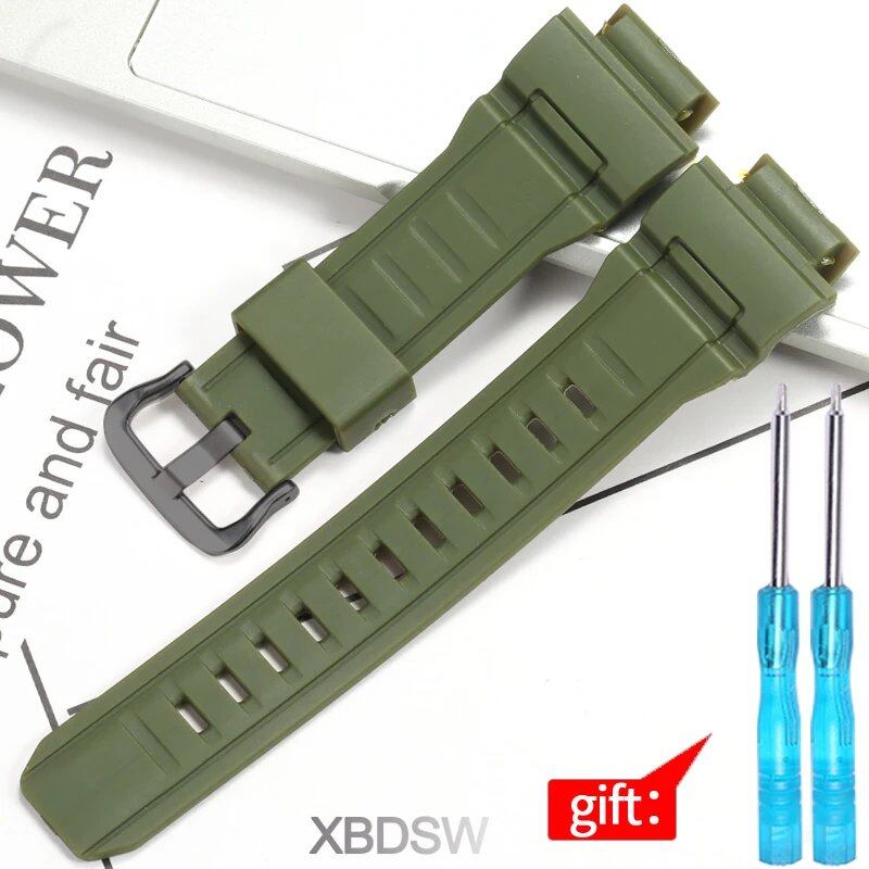 Waterproof men's rubber watch band replacement strap for Casio G-9300, GW-9300, and GW-9400; Band width: 20mm; Ships from: Parallel import