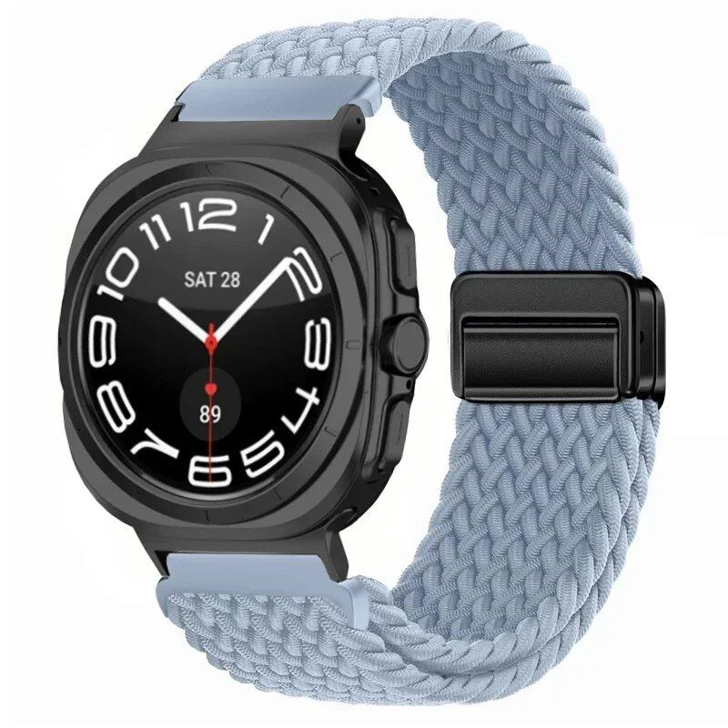 Replacement Nylon Loop Strap for Samsung Galaxy Watch Ultra (47mm) with Magnetic Buckle, Compatible with Galaxy Watch 7 Ultra, Band Color: Compatible with Galaxy Watch Ultra; Band Width: Compatible with Galaxy Watch Ultra (Parallel Import)