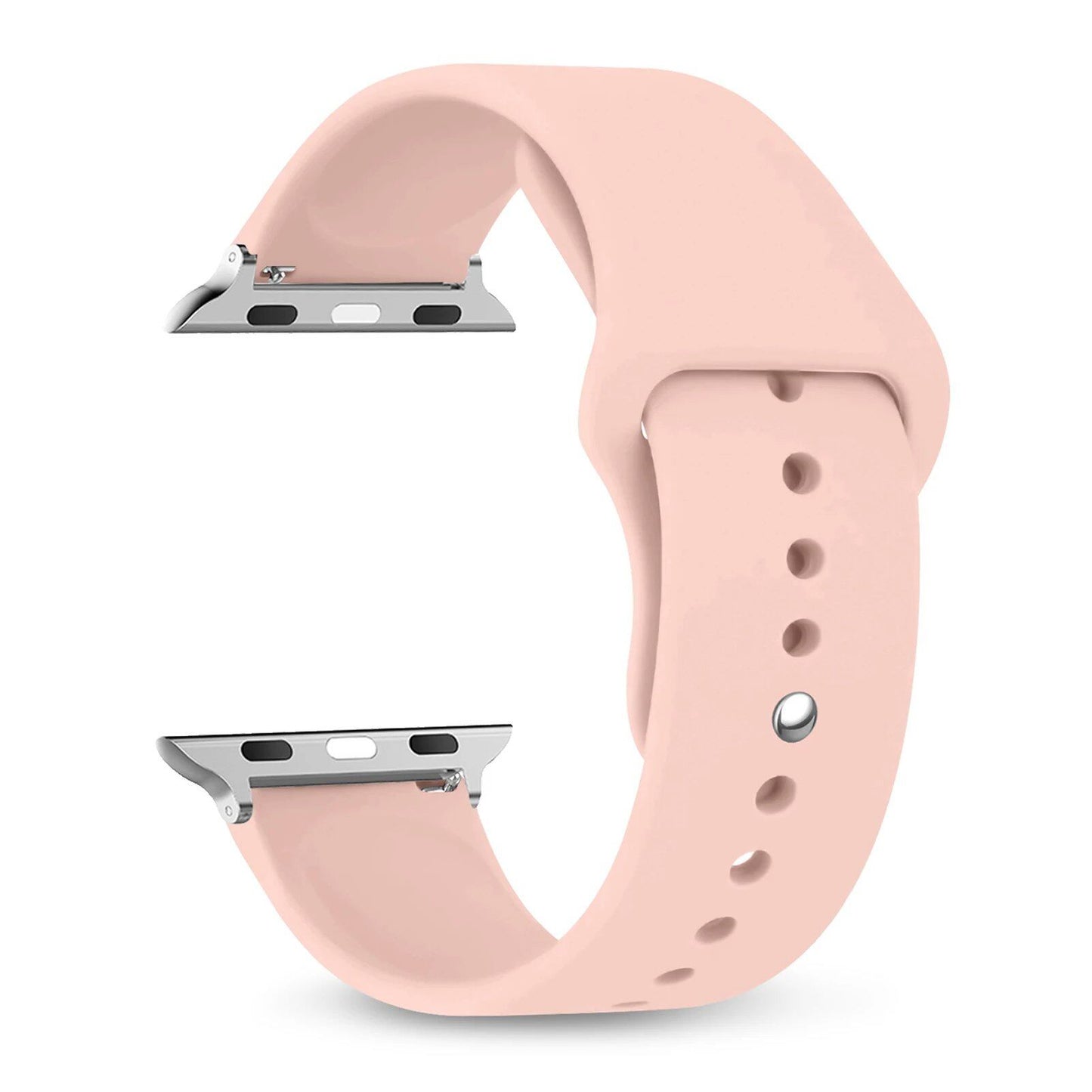 Silicone Sport Band for Apple Watch, 45mm, 44mm, 42mm, 49mm, 40mm, and 41mm, Compatible with iWatch Series 9/8/7/6/5/4/3/SE/Ultra 2, Band Color: mm; Ships from: Parallel Import