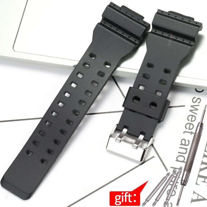 Camouflage Rubber Strap for Men's Casio G-Shock GA100, GA110, and GD120 Sports Watches. Band Color: 16mm; Band Width: 16mm; Ships from: Parallel Import.