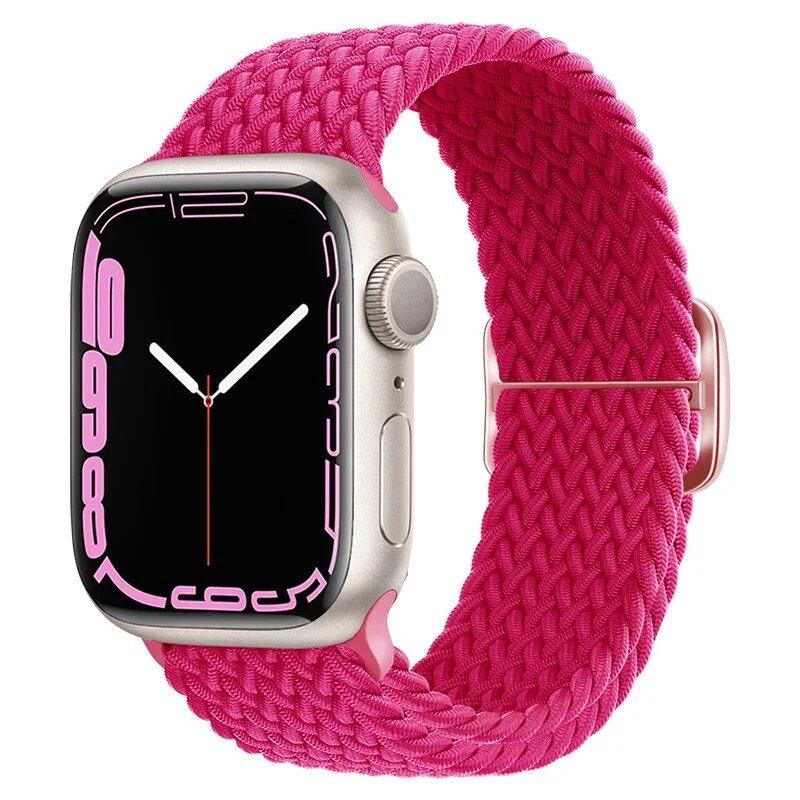 Apple Watch Ultra 2用ナイロンストラップ バンド 49mm 40mm 44mm 41mm 38mm 45mm 伸縮ブレイデッドループ リストバンド iWatch Series 9/8/7/6/SE/5/4対応 バンドカラー:mm 並行輸入品