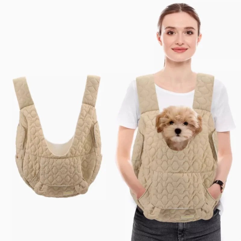 Extra-large capacity pet carrier bag, chest backpack for dogs and cats, waterproof and windproof, portable pet bag, size M; parallel import