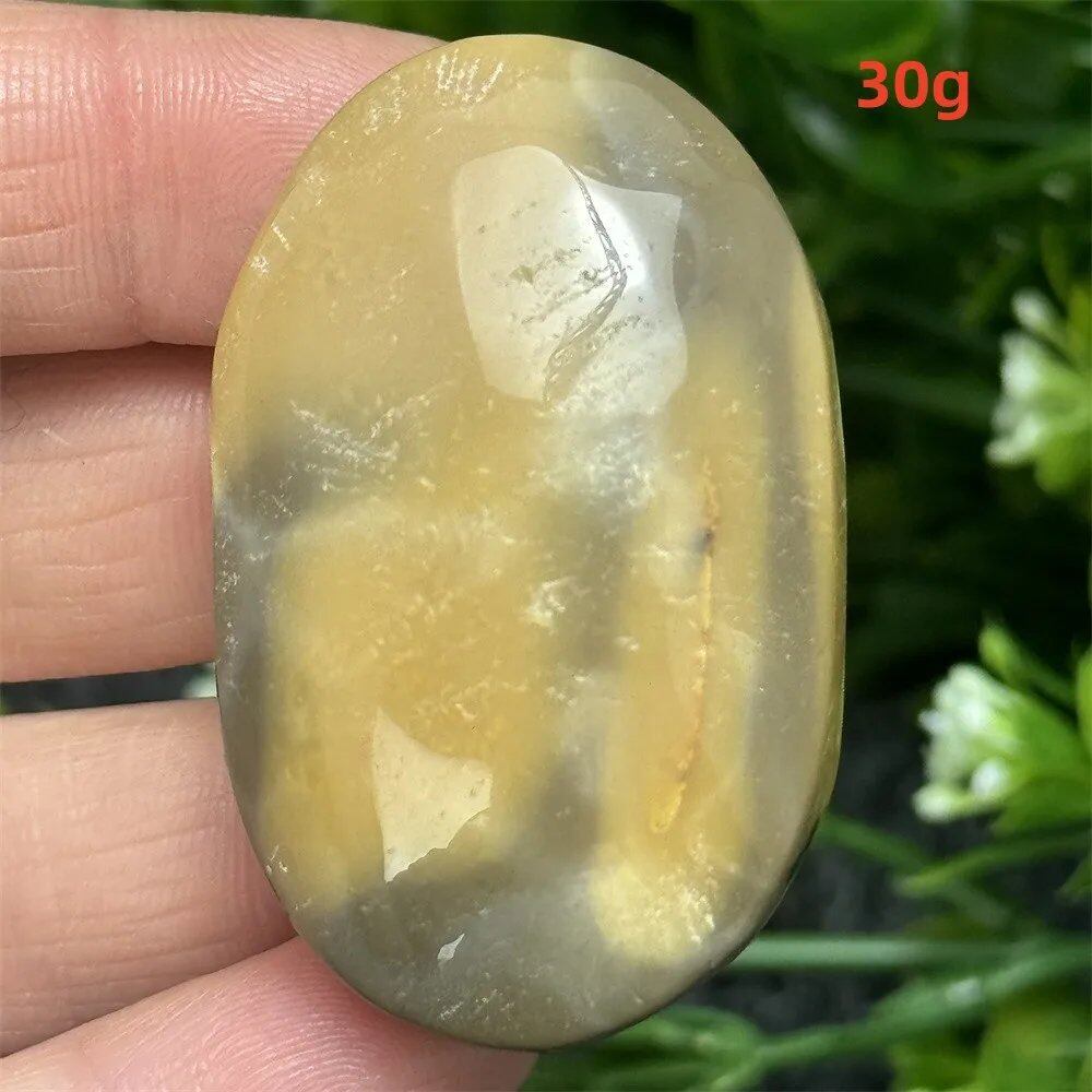 Natural Power Stone, Egg Yolk Stone, Hand Pray, Feng Shui Energy, Home Decor, Gift, Magic, Meditation, Spiritual, Prayer, Chakra Healing, Color: Parallel Import