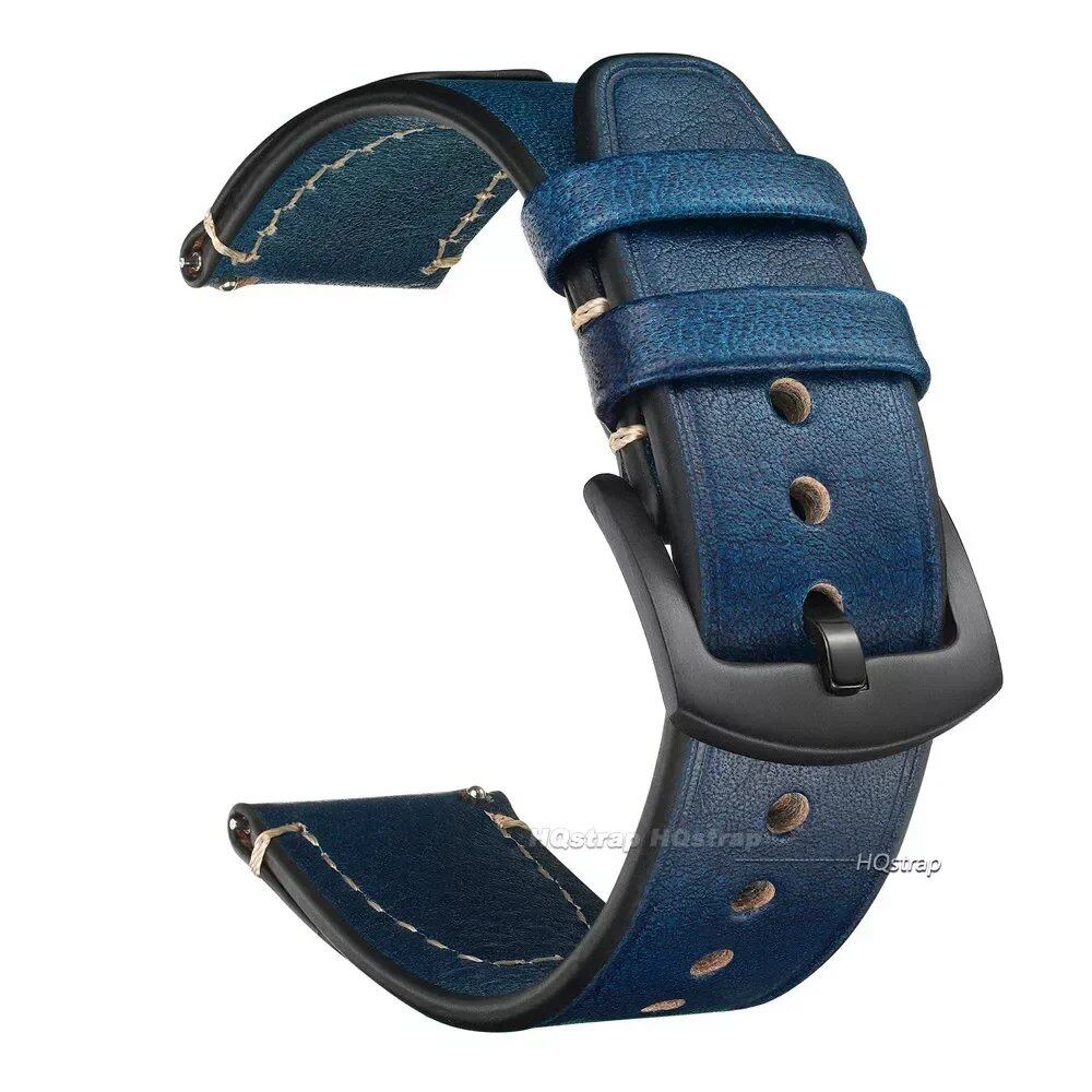 Quick Release Vintage Leather Watch Strap for Rolex, 18mm, 20mm, 22mm, Men's and Women's, Band Color: mm, Parallel Import