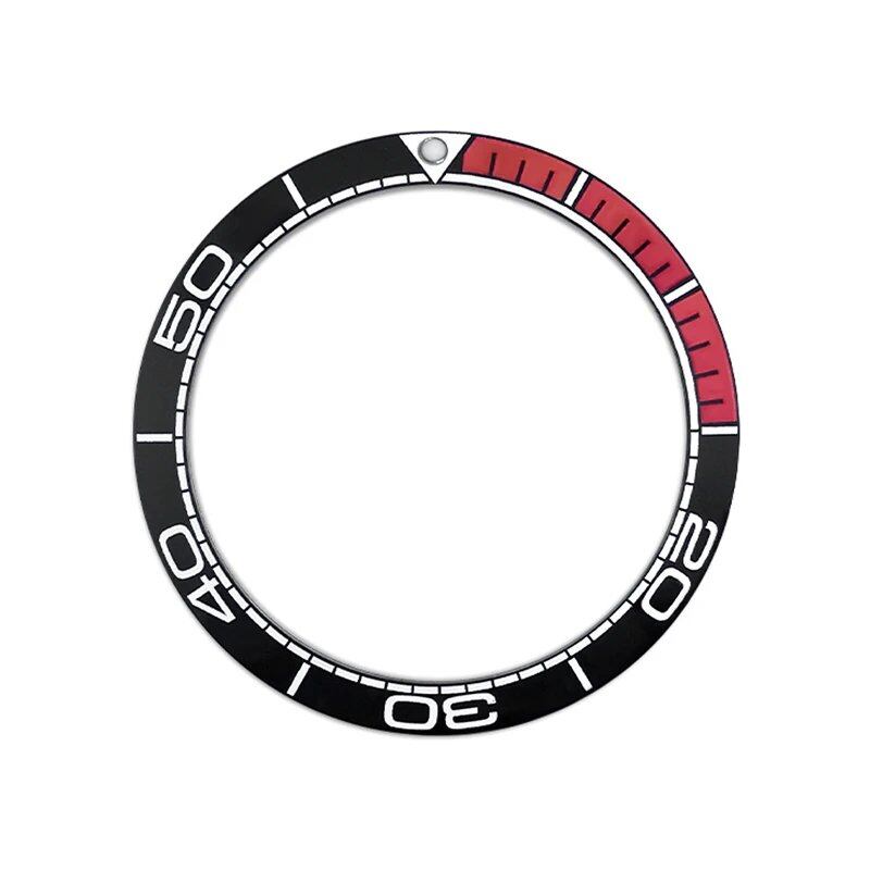 38mm Curved Ceramic Bezel Insert Ring for SKX007, SKX009, SRPD, GMT, SUB, and Seahorse Watch Cases, Men's Watch Modification Part, Parallel Import