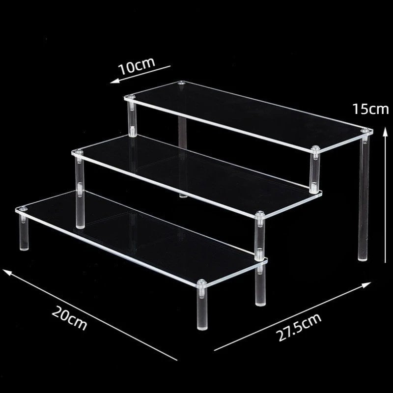 1-5 Tier Acrylic Display Stand/Clear Case (for Cupcakes, Perfume, Dolls, Amiibo, and Funko POP Figures) Color: Parallel Import