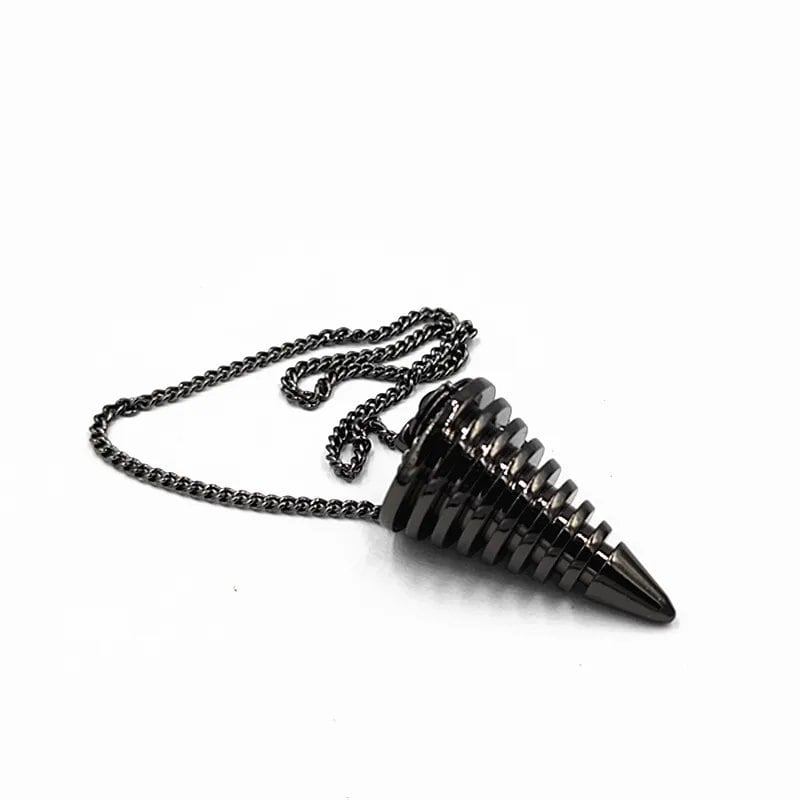 Brass Cone Pendulum Pendulum for Bilocation Divination, Reiki Charm, Metal Divination Healing Pyramid, Spiritual Reiki Charm (Imported)