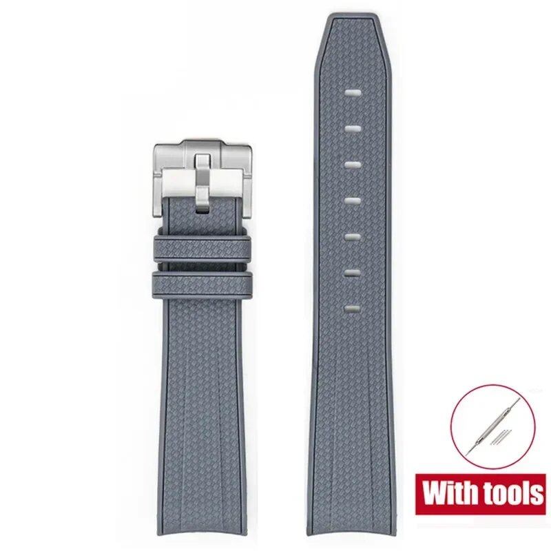 20mm Diving Strap with Curved Ends for Omega and Swatch Moonwatch, Silicone Rubber, Compatible with Rolex, Men's and Women's, Band Color: 20mm; Band Width: 20mm, Parallel Import